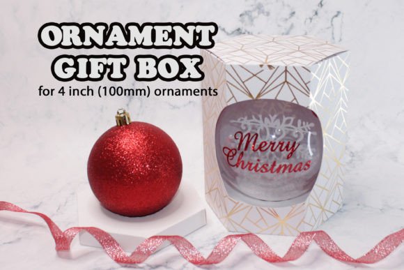 4 Round Ornament Box Svg: A Christmas Design Asset for Modern Publishing