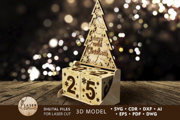 CALENDAR Days Until Christmas, Countdown for Winter Amp