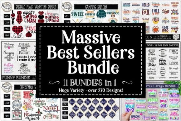 Massive Best Selling SVG Bundle for Crafts & Design