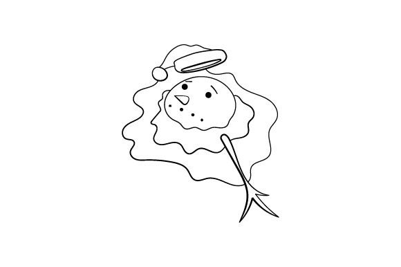 Melting Snow Man, Line Art: A Christmas Branding Review