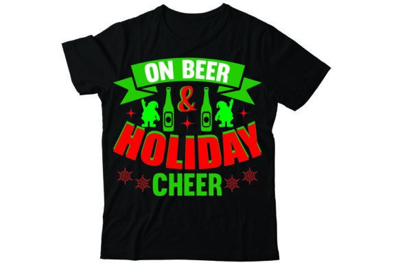 On Beer Holiday Cheer Review for T-Shirt Designs