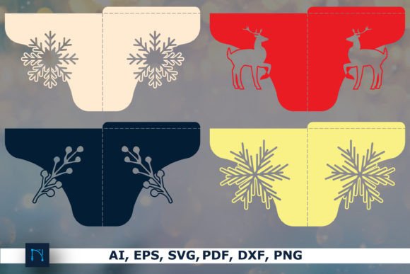 Paper Cut Conner Bookmark SVG Bundle for Winter Amp