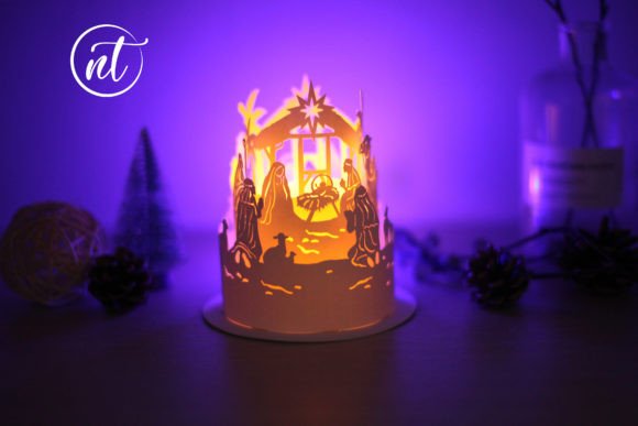 Paper Lantern Nativity of Jesus for Christmas Content