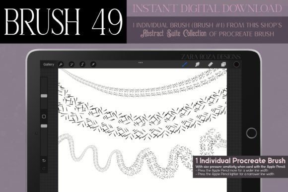 Procreate Brush 49 – Abstract Suite Review for Modern Brushes