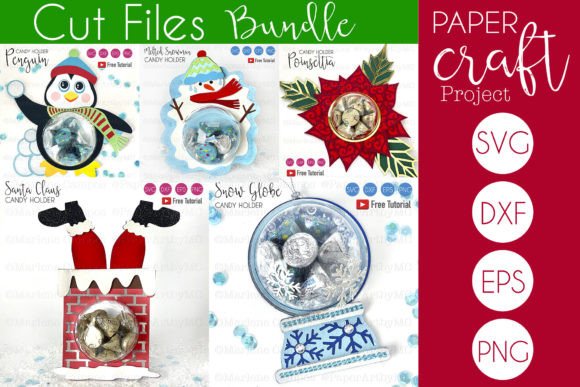 Reviewing Cut Files Christmas Candy Holder BUNDLE for Modern Publishing