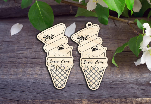 Snow Cone Snowman Ornament for Winter Amp Visuals